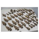 Various Rusted Cast Iron Finials