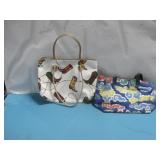 Western Style Hand Bag, Colorful Cloud Design Bag
