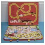 Vtg Mechanical Road Race W/Traffic Control Game