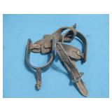 Pair Of Western Style Spurs W/Leather Straps See