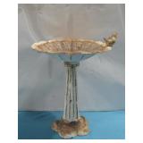 Vtg Cast Iron Miniature Bird Bath See Info