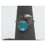 VTG Sterling Silver Turq Ring N/A Tested