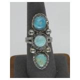 VTG SW Sterling Silver Turq Ring