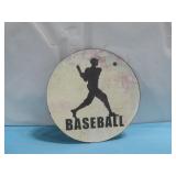 Metal Baseball Sign 12 1/4' See Info