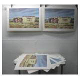 Assorted Landscape Prints 23 3/4' x 32 1/2'