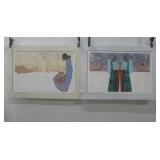 Two Signed N/A Serigraphs W/ Mat Frame See Info
