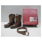 Reptiles Kids Western Boots W/ Belt See Info