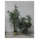 Two Potted Artificial Plants See Info