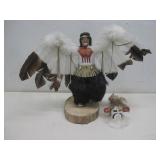Vtg Navajo Eagle Dancer Kachina 10'