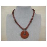 Sterling Silver Clasp & Beads Necklace