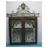 Decorative Metal Faux Window Wall Art 34' x 42'