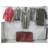 (4) Jackets (1) Skirt & Plaid Luggage Bag See Info