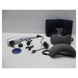 Massage Gun Powers On, Inflatable Pillows
