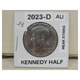 2023D About Uncirculated Kennedy Half See Info