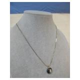 Goldtone Cameo Style Pendant Necklace