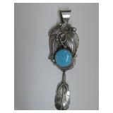 Delbert Vandever Navajo S.S Pendant Hallmarked