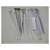 Assorted Vtg Skewers W/ Brass Heads See Info