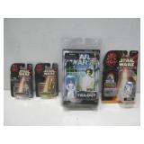 Four Vtg NIP Star Wars Action Figures See Info