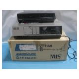 Philco VCR & Hitachi VT-11AR VHS Player Both Power