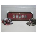 Framed San Francisco 49er's NFL Football Cards See