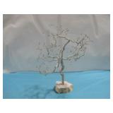 Metal Art Tree W/Stone Base 14'