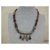 Beaded Folk Style Necklce