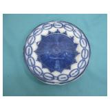 Antique Flow Blue Porcelain Plate Watkin Bros 9'