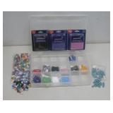 NIP 3 Glass Rochaille Beads Organizer & Beads