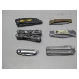 (3) Multi Tools & (3) Pocket Knives See Info