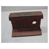 Vtg Cut Railroad Track Piece See Info