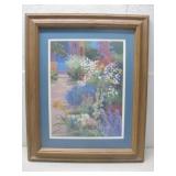 Framed Floral Painting Print 18' x 22'