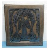 Plasma Cut Framed  Garden Angel By John Harris See