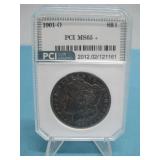 PCI Graded MS65+ 1901-O Morgan Silver Dollar