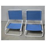 Two Foldable Beach Chairs 20' x 22' x 23' See Info