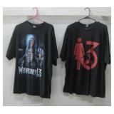 Two Wednesday 13 Band Shirts Sz 2XL