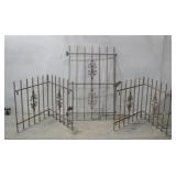 Three Garden Fence Pieces See Info