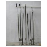 (6) Steel Fence T-Posts See Info
