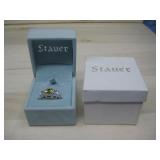 Stauer Silvertone Fashion Ring In Original Box