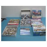 Four 500-1000pc Assorted Jigsaw Puzzles