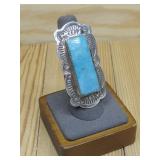 Sterling Silver N/A Hallmarked Turquiose Ring