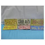 Assorted Vtg License Plates See Info