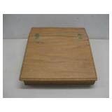 Vtg Wood Slant Lift Top Travel Desk See Info