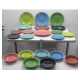 (21) Fiestaware Dinnerware Plates & Bowls See Info