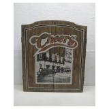 Cheers Dartboard Cabinet W/ Dart Board & Darts See