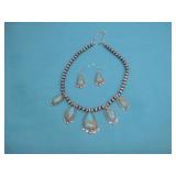 SW Style Blue Stone Silver Tone Necklace See Info