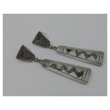 S.S Vtg. Navajo Pauline Nelson Hallmarked Earrings