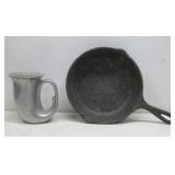 Lodge Cast Iron Skillet & Pewter Tankard