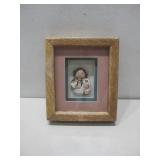 Vtg Framed Storyteller Shadow Box Art 6' x 7'