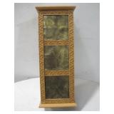 Punch Tin Front Storage Cabinet See Info