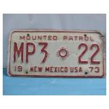 1973 New Mexico License Plate